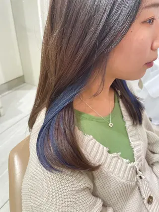 カラー Hair salon　Sui所属・コテ巻き風パーマ 暖色カラー/伊藤菜月のヘアスタイル