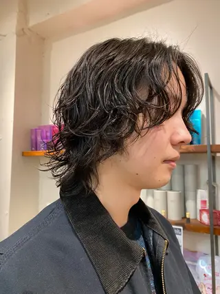 パーマ メンズ ナチュラルヘア🫧 ナナミのヘアスタイル