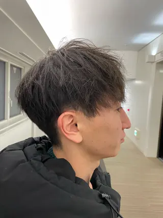 ショート メンズ メンズパーマ特化 カバヤマ　リョウのヘアスタイル