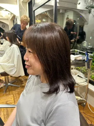 ロング ボブ ショート 髪質改善  相澤晃希のヘアスタイル