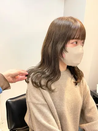 セミロング カラー 🍨モテベージュ🩰 miraiのヘアスタイル