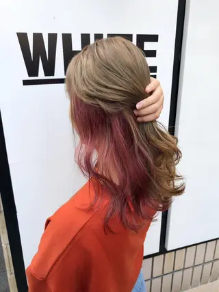 ロング カラー motion所属・FUKUNAGA YUのヘアスタイル