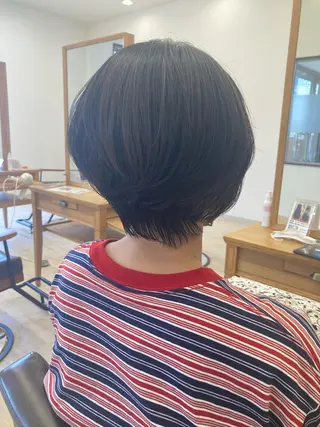 ショート 💎ボブ/似合わせの 達人/縮毛矯正/畔上のヘアスタイル