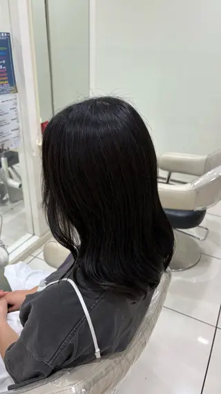 セミロング ash 志木南口店 りなのヘアスタイル