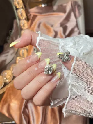 ネイル 23時まで❤︎韓国、 ワンホンネイルのネイルデザイン