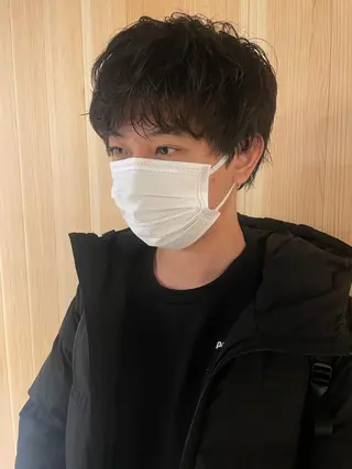 ショート カラー パーマ ヘアアレンジ メンズ パーソナルカラー合わ せたカラー🤍なつみのヘアスタイル