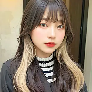 ロング カラー インナーカラー/レイ ヤーカット♡/マキシのヘアスタイル