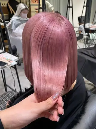 セミロング ヘアアレンジ/暖色/ ハイトーン/🌼歩花のヘアスタイル
