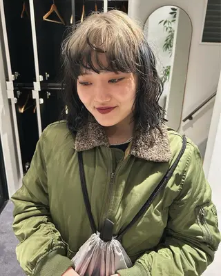 セミロング カラー ケアパーマ/ブリーチ daisukeのヘアスタイル