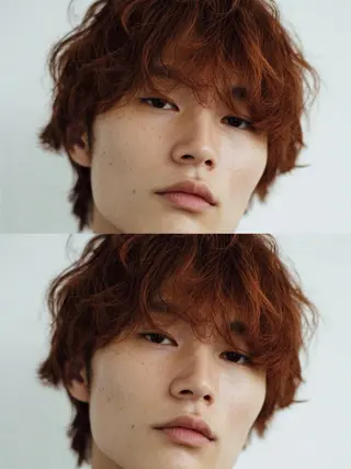 ミディアム カラー パーマ メンズ カラーソムリエ/ メンズ特化/ 宮澤蓮のヘアスタイル