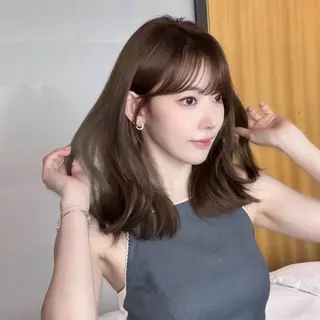 ミディアム ⭐︎ミディアム 深井朱莉⭐︎のヘアスタイル