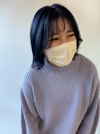 ミディアム カラー AR.MARA hair  studio所属・ウェーブパーマ サトウヒカルのヘアスタイル