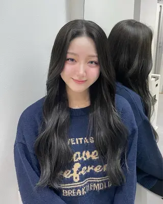ロング カラー 韓国ガーリーヘア🎀 Sayaka🤍のヘアスタイル