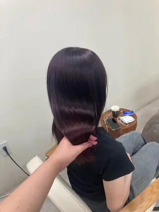 ミディアム ブリーチカラー AYANEのヘアスタイル