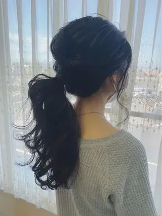 ロング カラー パーマ ヘアアレンジ メンズ キッズ ネイル 美容室 ソンリエのヘアスタイル