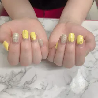 ネイル はな💎ネイル ワンホン、長さ出しのネイルデザイン