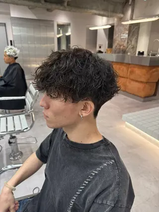 パーマ メンズ ブリーチ/パーマ特化 片平和寿のヘアスタイル