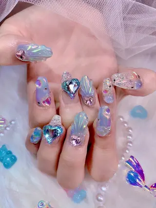 ネイル シェアサロンLei.g(レイジー)所属・3Dアートネイル💗 都築レナのネイルデザイン