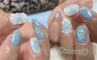 ネイル まるみ♡8/25- 31お休み🙇‍♀️のネイルデザイン