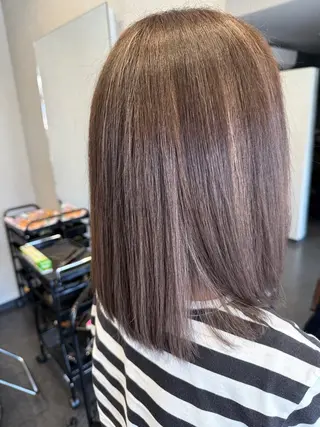 セミロング 髪質改善⚡️カラー 🍀武久 誠🍀のヘアスタイル