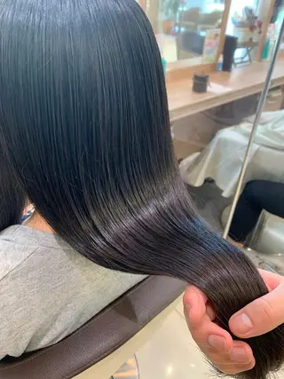 セミロング パーマ 美髪矯正/髪質改善 /ヨナミネのヘアスタイル