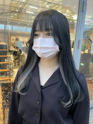ロング 顔まわりレイヤー🎀 くぼやま　みおのヘアスタイル