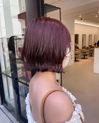 カラー ショート/ボブ特化 似合わせ/山下凌生のヘアスタイル