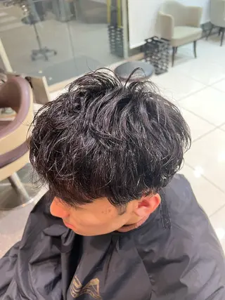 パーマ メンズ SENA 再現性 パーマと縮毛矯正のヘアスタイル