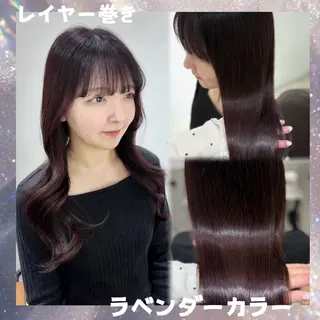 ロング カラー ヘアアレンジ eN°byyoureshair所属・🎀若者人気No.1 湯川響🎀のヘアスタイル