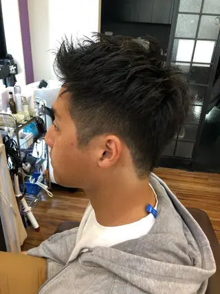 ショート メンズ Well's TAIGAのヘアスタイル