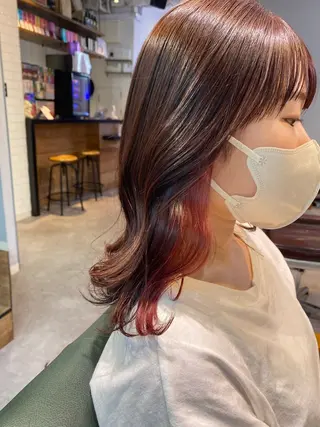 ミディアム GO TODAY SHAiRE SALON 原宿Stella店所属・𓍯柔らかhair 𓍯 yukinoのヘアスタイル