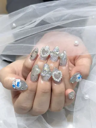 ネイル éclat nail studio（She nail studio内）所属・韓国ワンホン éclat🩵飯山のネイルデザイン