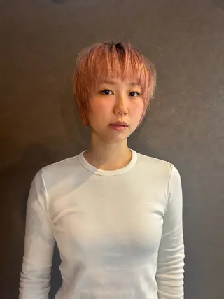 ショート カラー ☕️結【suii.】 ボブ/ヘアセット☕️のヘアスタイル