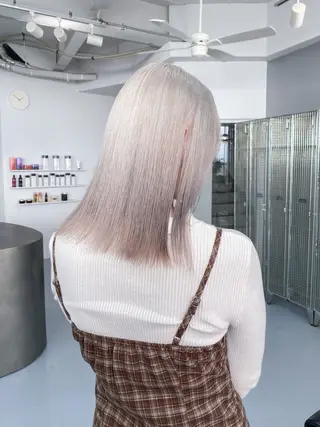セミロング cashel fukaのヘアスタイル