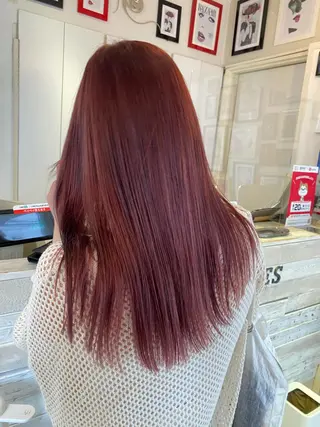 ロング エクステ ハイトーン 💭黒崎ハルカのヘアスタイル