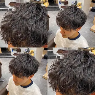 パーマ メンズ メンズ特化LIBER 石川玲央のヘアスタイル