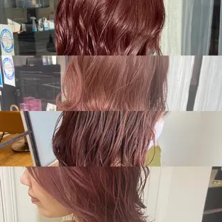 ミディアム 峯 志帆のヘアスタイル