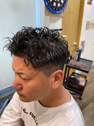 ショート パーマ メンズ メンズパーマ 北原寿樹のヘアスタイル