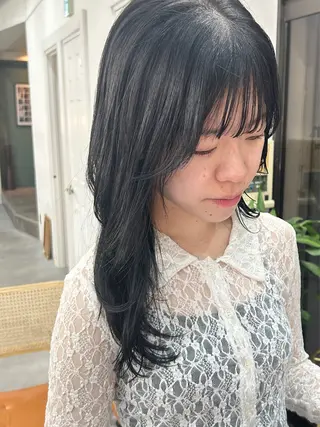 ロング カラー レイヤーボブ/ 艶カラー/サナ🌼のヘアスタイル