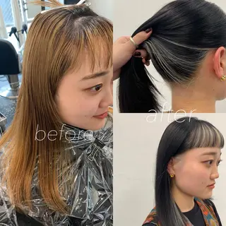 セミロング カラー レイヤーカット/艶髪 ✨💭KIRARIのヘアスタイル