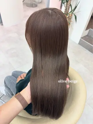 ロング カラー 広島/わかな/ヘア セット/オリーブのヘアスタイル