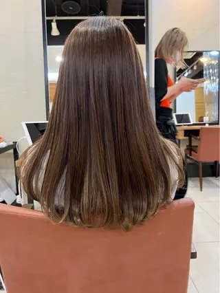 ロング カラー 🎈ブリーチなし暖色 カラー/レッド/ゆいのヘアスタイル