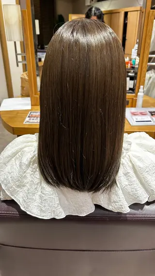 セミロング U.hair 石川橋店所属・竹村 アカリのヘアスタイル