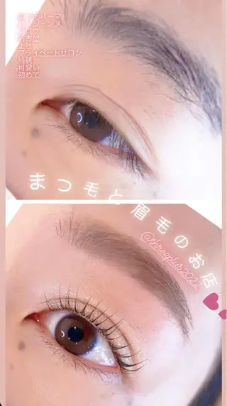 メンズ マツエク・マツパ アイブロウ eyelash salon 3+所属・3+ MIYUKIのマツエク・マツパデザイン