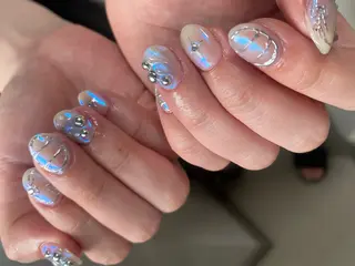 メンズ ネイル akari✨ 韓国風、メンズネイルのネイルデザイン