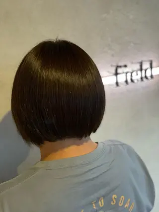 ショート カラー 髪質改善　field チカモリ　ヒカルのヘアスタイル