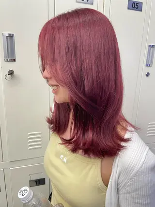 セミロング レイヤー/デジパ SAKIのヘアスタイル