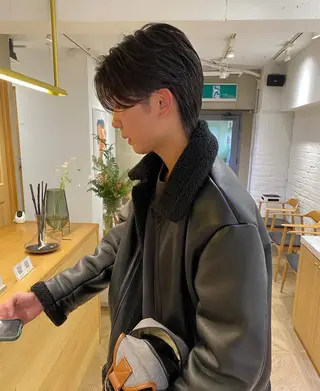 ショート センターパート 田形清流のヘアスタイル
