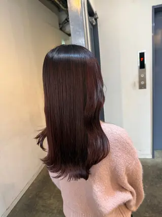 セミロング 縮毛矯正/レイヤー カット⭐️SHOTAのヘアスタイル