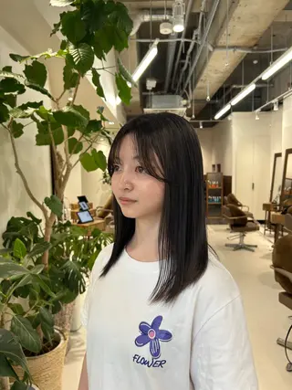 セミロング カラー ハイトーン/アレンジ /🎀YUINA🎀のヘアスタイル